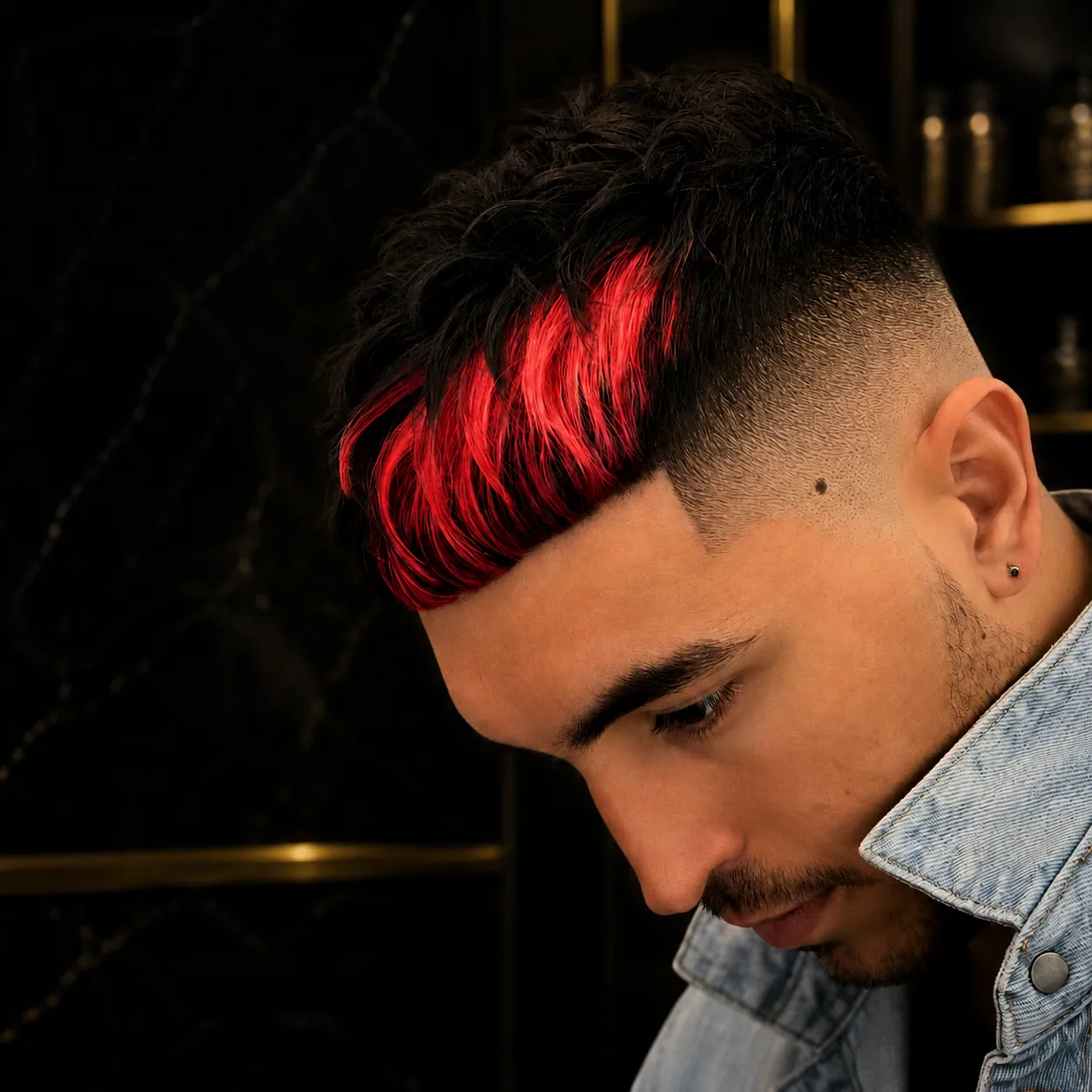 Tinte rojo con degradado